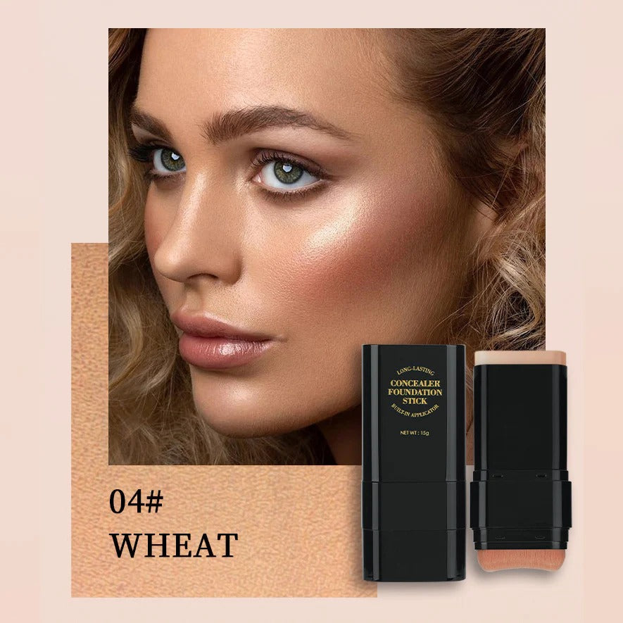 Dual-Ended Foundation & Contour Stick -Lightweight, Long-Wear Concealer