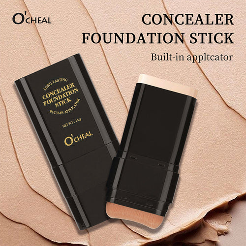 Dual-Ended Foundation & Contour Stick -Lightweight, Long-Wear Concealer