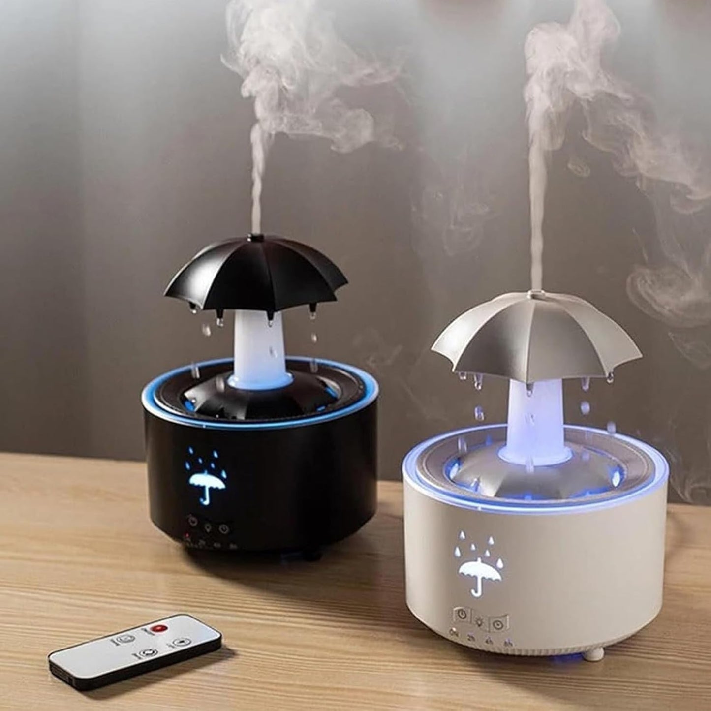 Rain Umbrella Humidifier – Rotating Lights & Aroma Diffuser