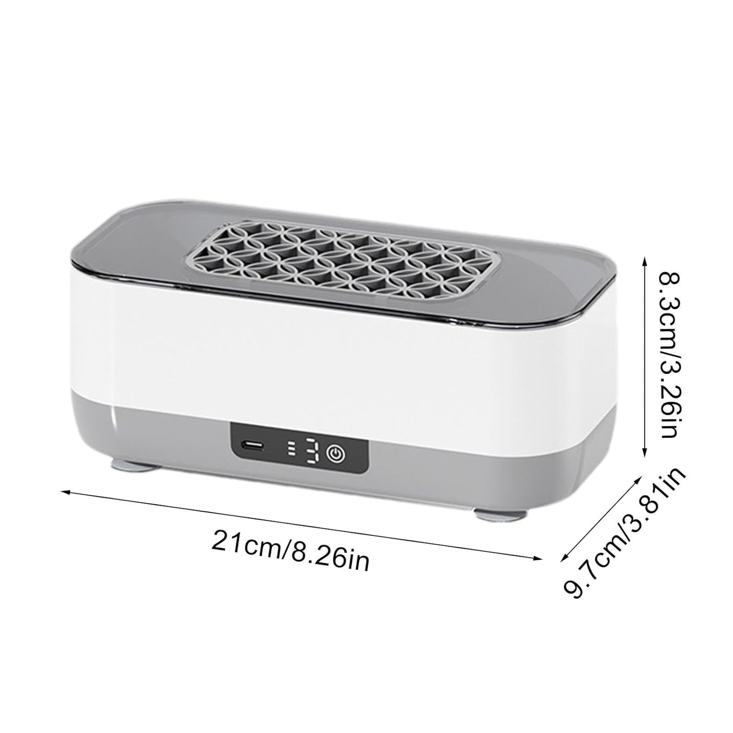 45000Hz Ultrasonic Glasses Cleaner 400ml Large Capacity Multi - Purpose for Eyewear, Jewelry & Watches