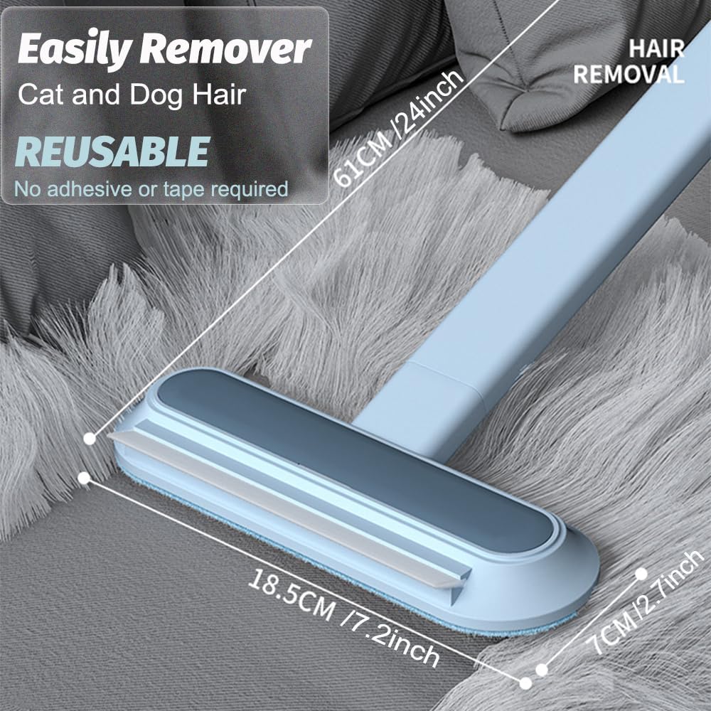 Efficient Pet Hair Furniture Brush - Dual Fabric Design for Sofas, Beds, & Clothing