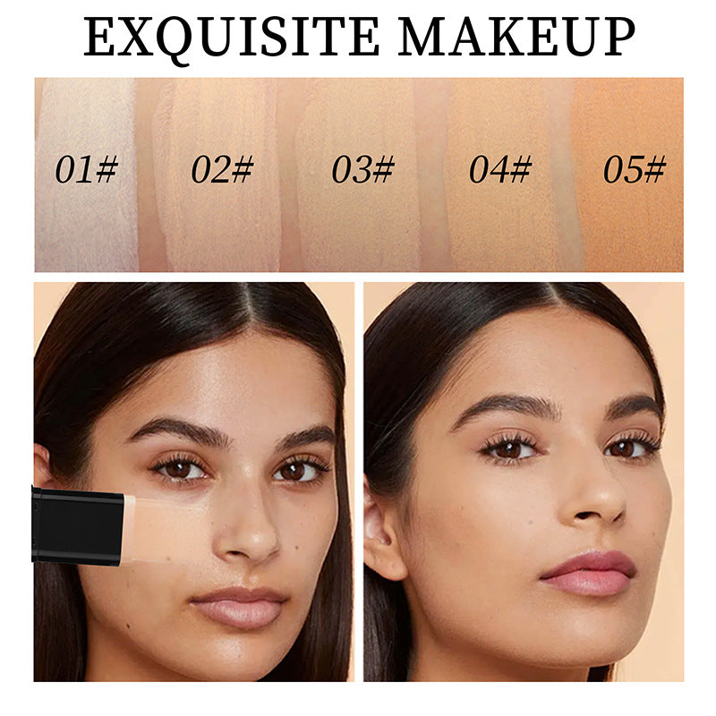 Dual-Ended Foundation & Contour Stick -Lightweight, Long-Wear Concealer