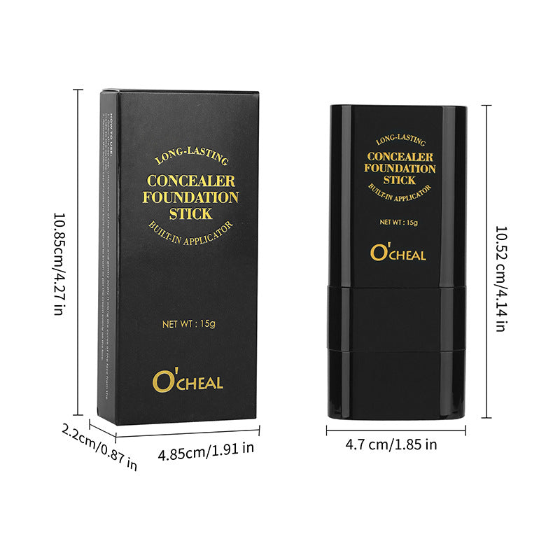 Dual-Ended Foundation & Contour Stick -Lightweight, Long-Wear Concealer