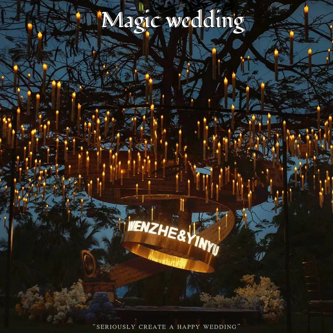 🕯️✨ 12-Pack Magic Wand Remote Candles + Wireless Wand 🎃 🕯️✨The Most ENCHANTING Halloween Decor! ✨🕯️