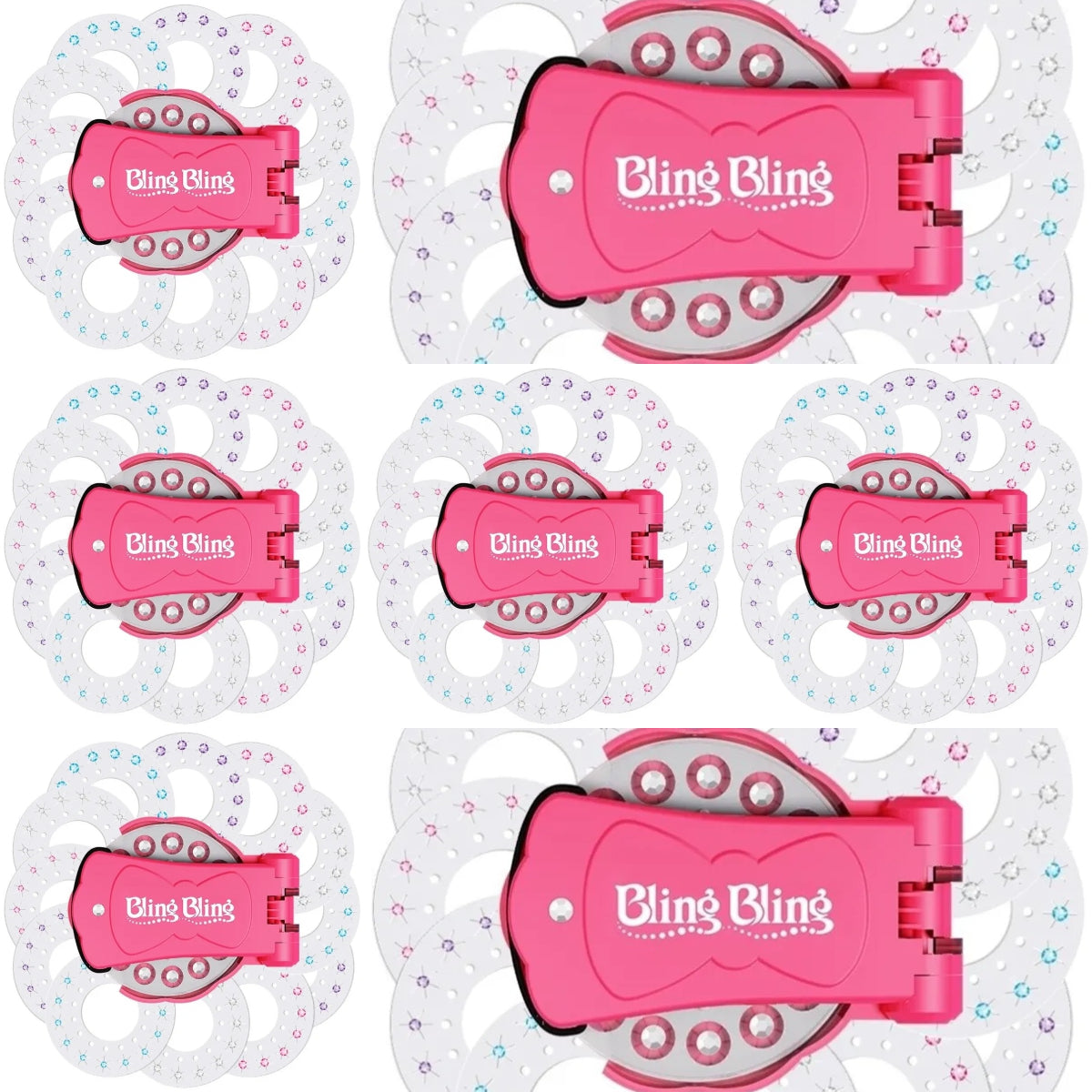 Gemstone Hair Styling Kit: Glitter Diamond Tools + 180 Colorful Gems, No Heat Required