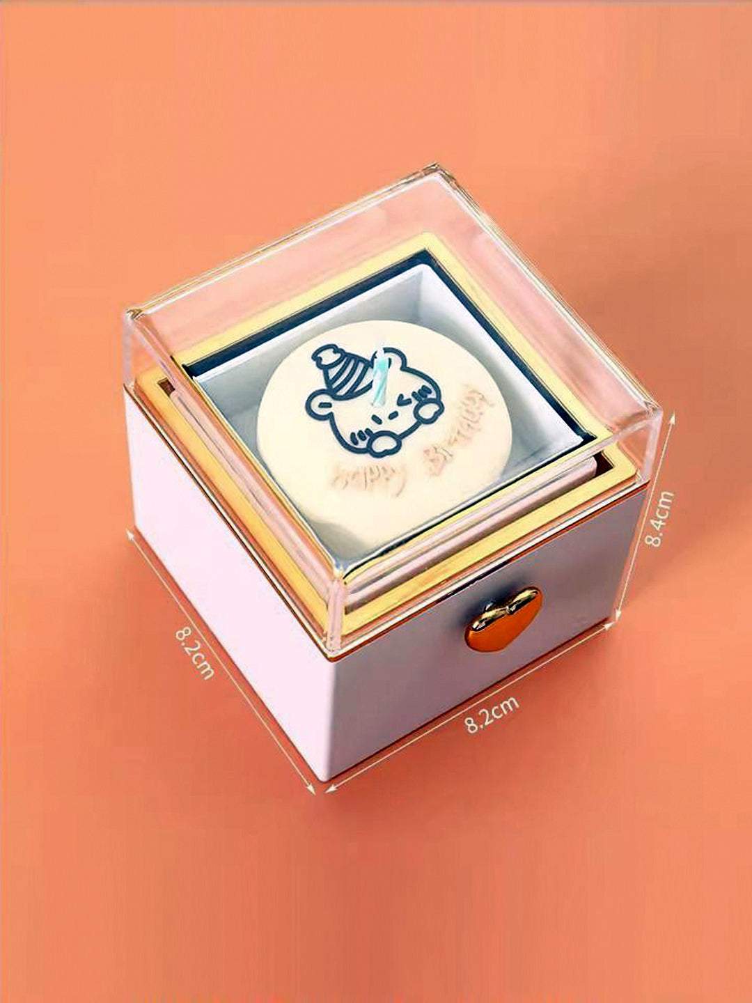 Cute Bear Rotating Gift Box – Surprise Jewelry Case for Special Moments