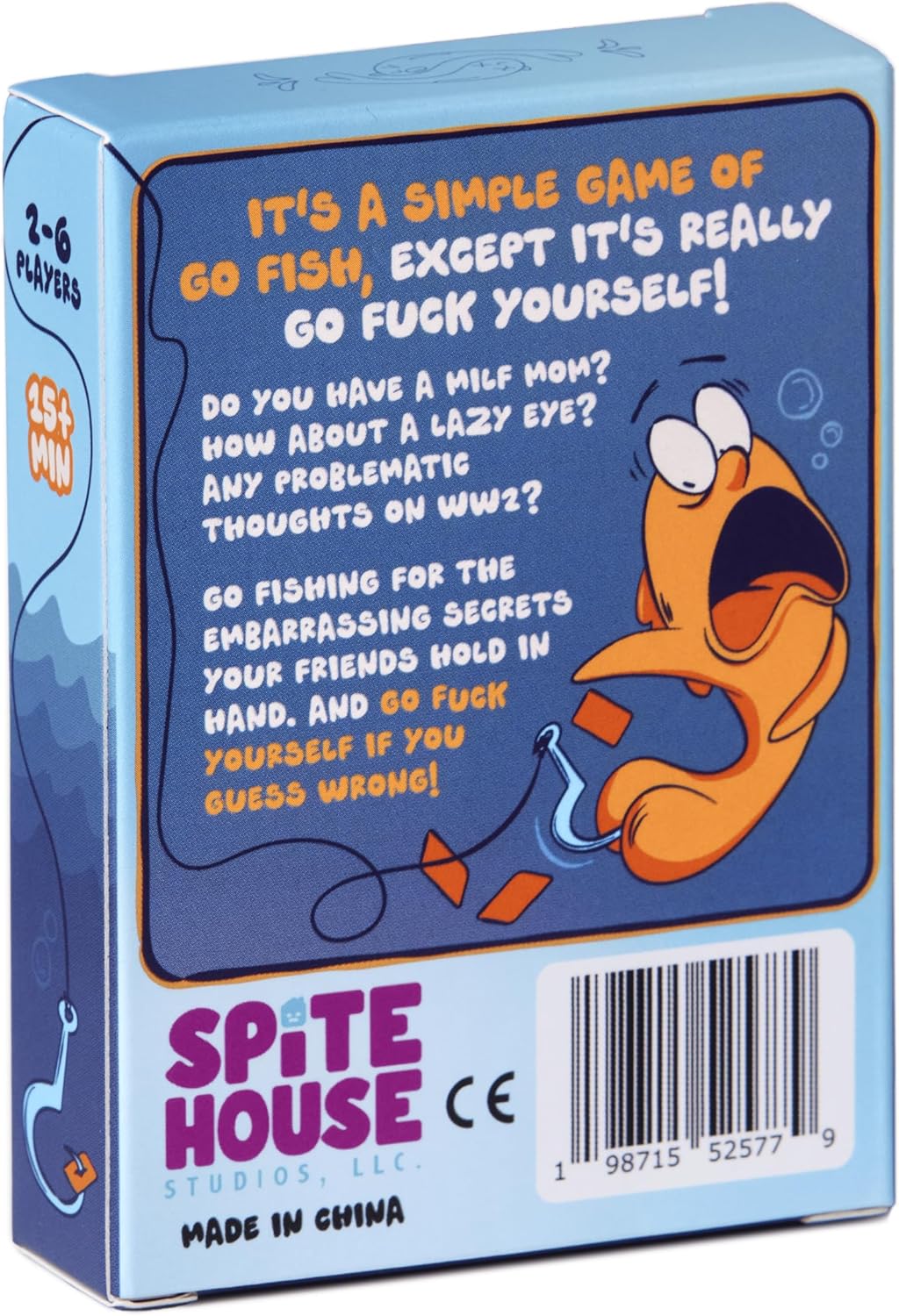 Go F Yourself! The Grown Up Go Fish Card Game 2+ Players | 52 Cards, 13 Unique Pairs