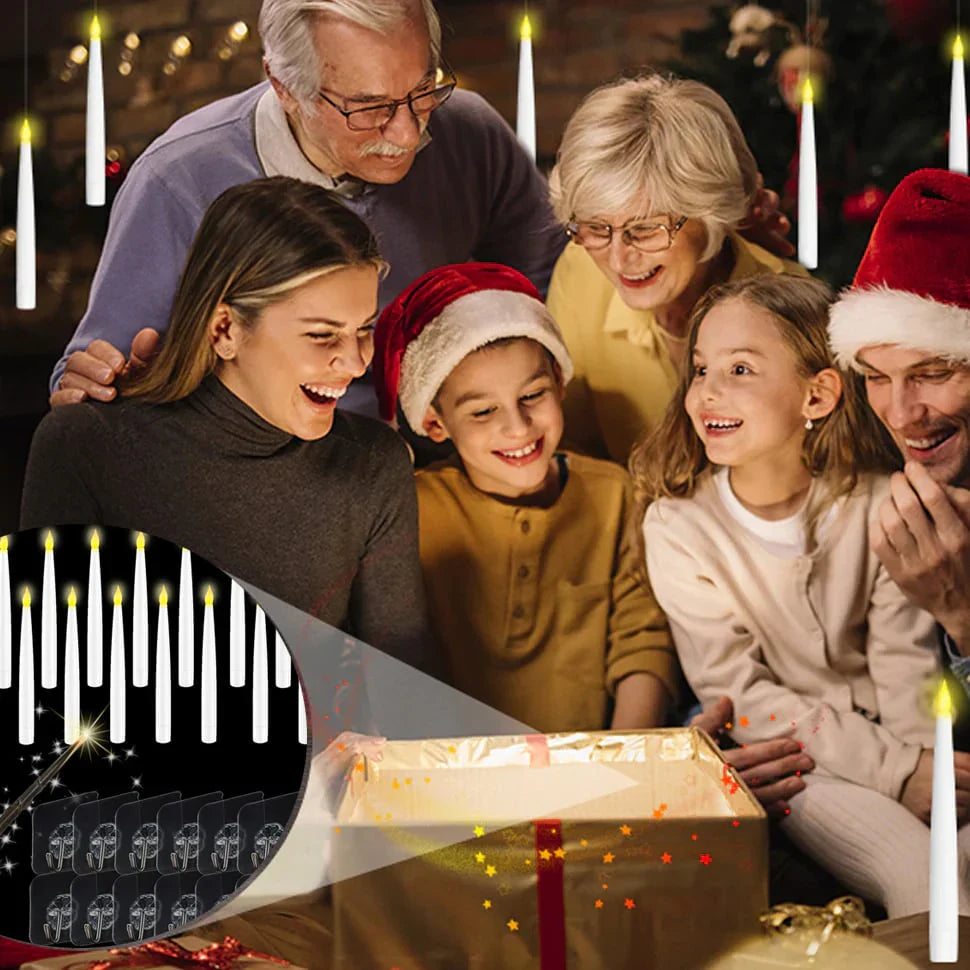 🕯️✨ 12-Pack Magic Wand Remote Candles + Wireless Wand 🎃 🕯️✨The Most ENCHANTING Halloween Decor! ✨🕯️
