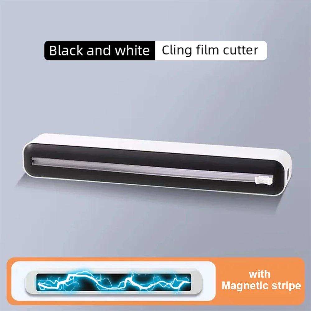 Magnetic Plastic Film Cutter – Wall-Mount Dispenser & Organizer