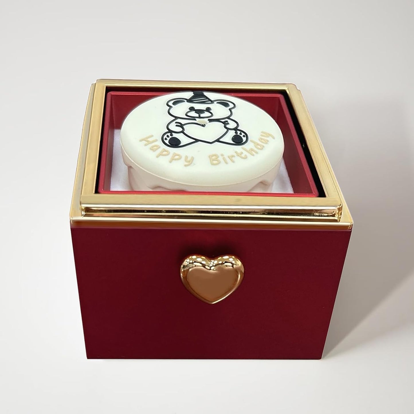 Cute Bear Rotating Gift Box – Surprise Jewelry Case for Special Moments