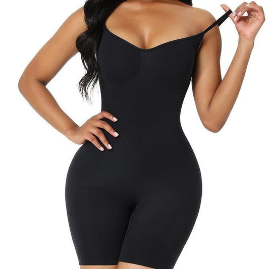Tummy Control Bodysuit with Butt Lifting Shapewear for Women | FeelinGirl Seamless Spaghetti Strap Bodysuit