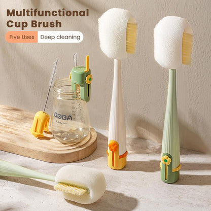 Multifunctional Cup Tool for Washing and Drying Kitchen Use Bottle Cup Brush Efficient