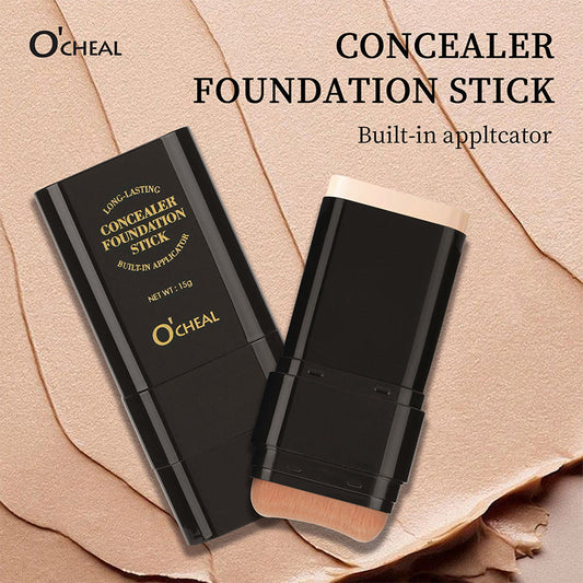 Dual-Ended Foundation & Contour Stick -Lightweight, Long-Wear Concealer