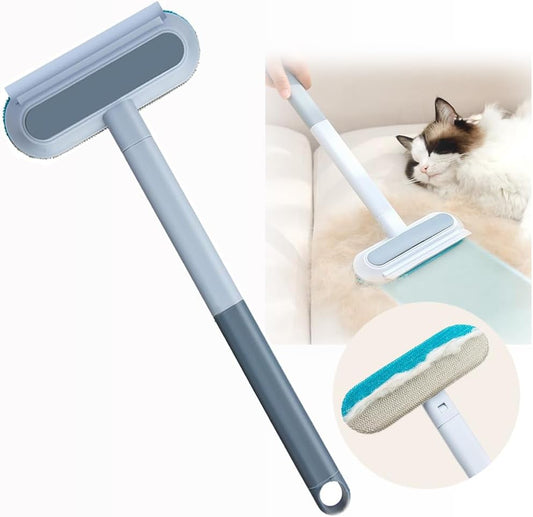 Efficient Pet Hair Furniture Brush - Dual Fabric Design for Sofas, Beds, & Clothing