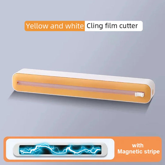 Magnetic Plastic Film Cutter – Wall-Mount Dispenser & Organizer