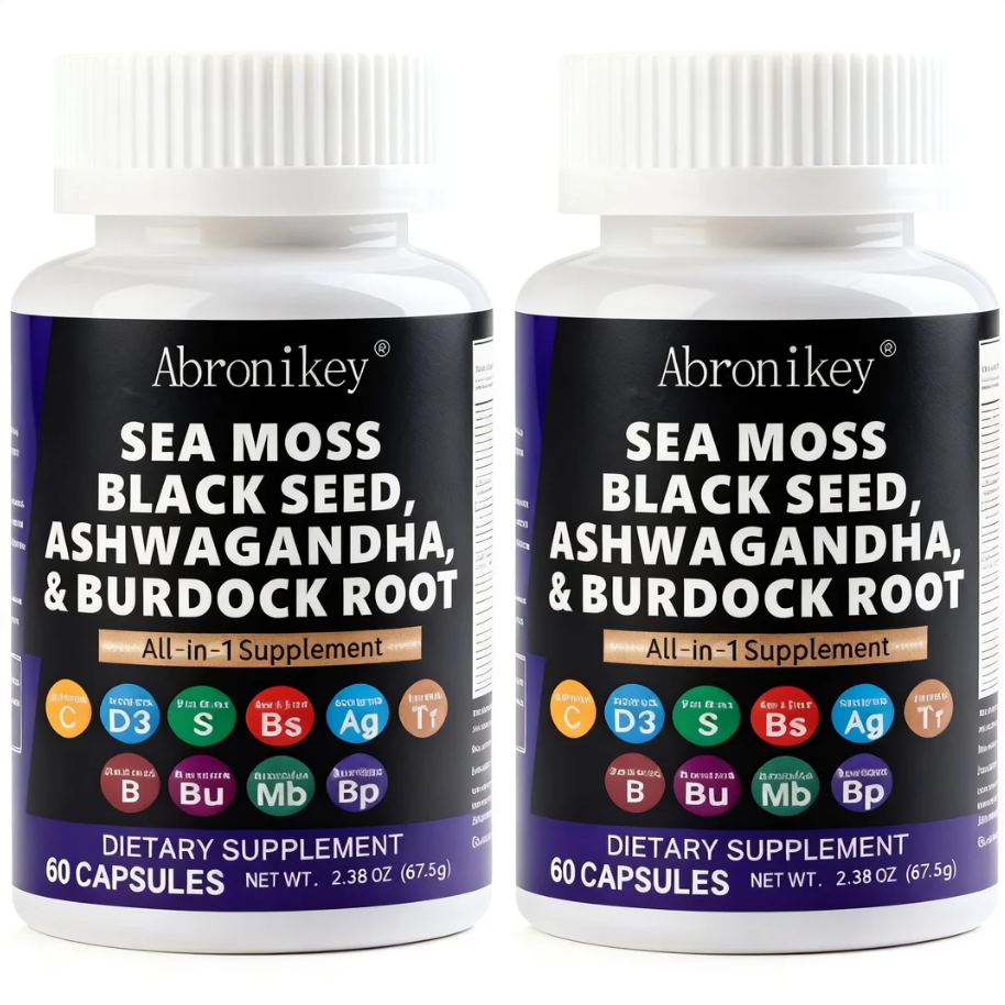 Sea Moss Supplement 60 Caps - Immune Boost + Gut Health | Premium Natural Sea Moss