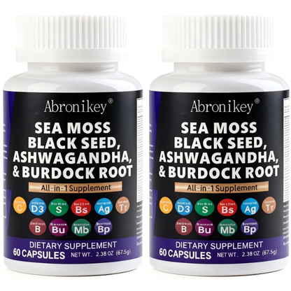 Sea Moss Supplement 60 Caps - Immune Boost + Gut Health | Premium Natural Sea Moss