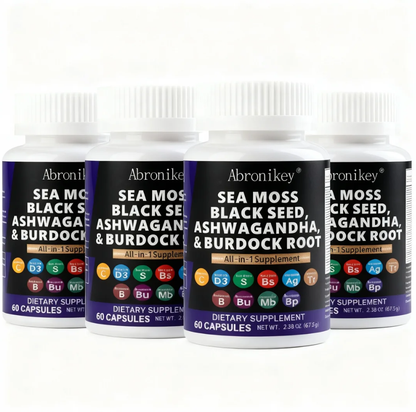 Sea Moss Supplement 60 Caps - Immune Boost + Gut Health | Premium Natural Sea Moss