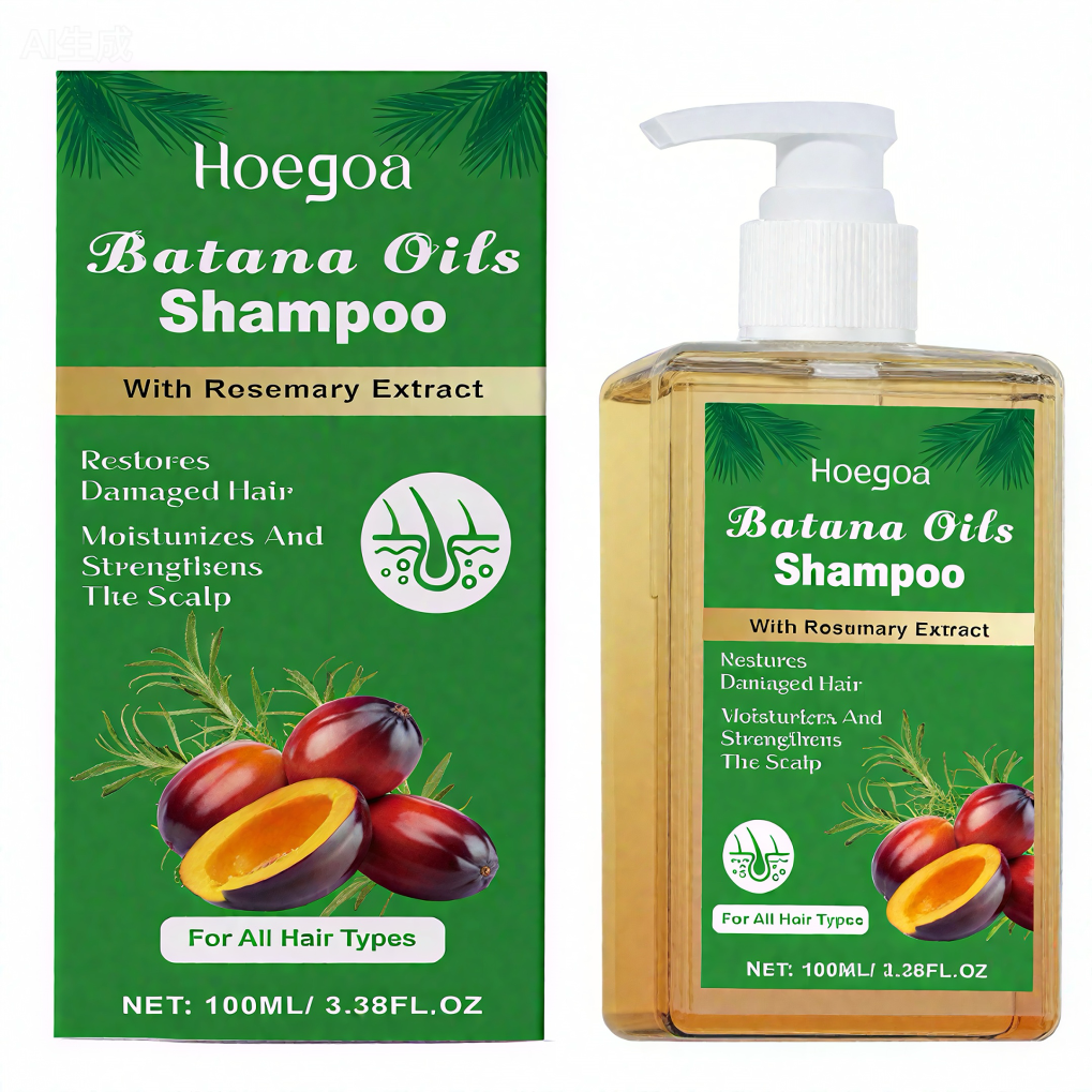 Batana Oil Shampoo Organic Nourishing, Volumizing and Hair Growth Formula – Reduces Hair Loss, 100ML