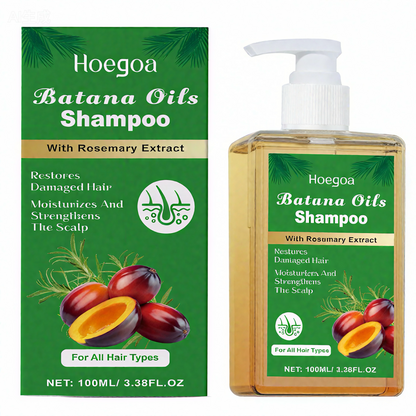 Batana Oil Shampoo Organic Nourishing, Volumizing and Hair Growth Formula – Reduces Hair Loss, 100ML