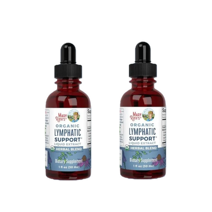 Organic Lymphatic Drainage Drops | Herbal Lymph Detox & Immune Support with Echinacea, Elderberry | Vegan, 30 ml