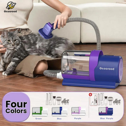Pet Grooming Vacuum Kit – 2.5L Pet Hair Remover with Clipper & Tools