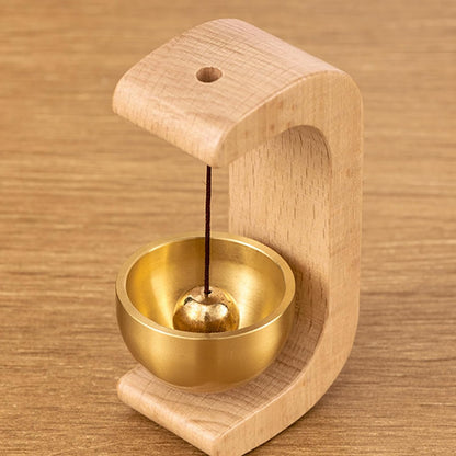 Magnetic Wooden Doorbell Chime Vintage Doorbell Wooden C-Shaped