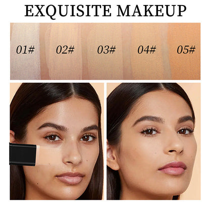 Dual-Ended Foundation & Contour Stick -Lightweight, Long-Wear Concealer
