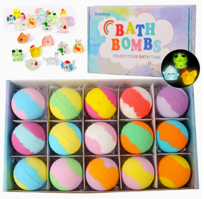 Glow-in-the-Dark Doll Bath Bomb Set For Kids