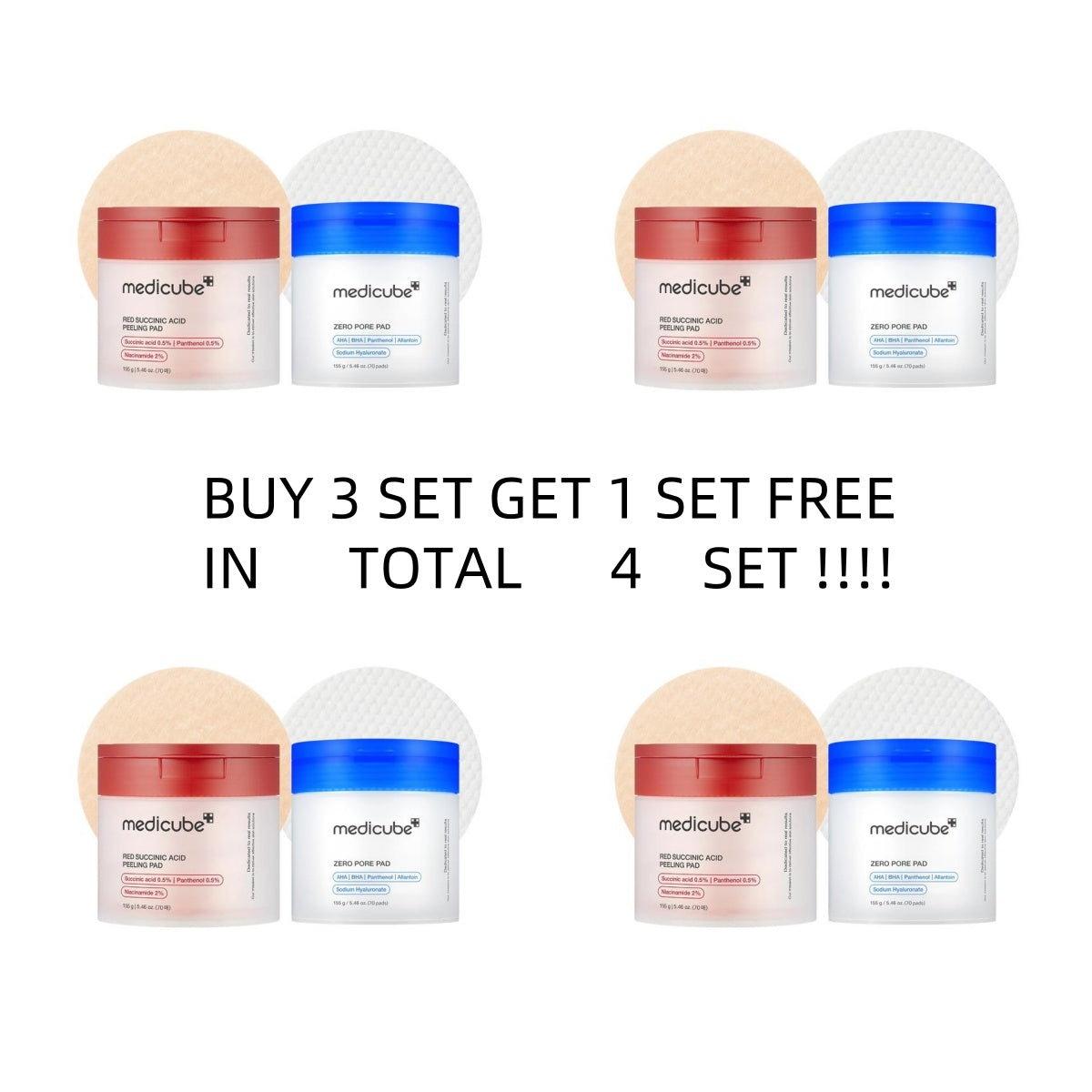 Mix & Match Toner Pad Pore, Use After Spot, Brightening Care for Clear & Glass Glow SkinToner Pads