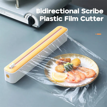 Magnetic Plastic Film Cutter – Wall-Mount Dispenser & Organizer