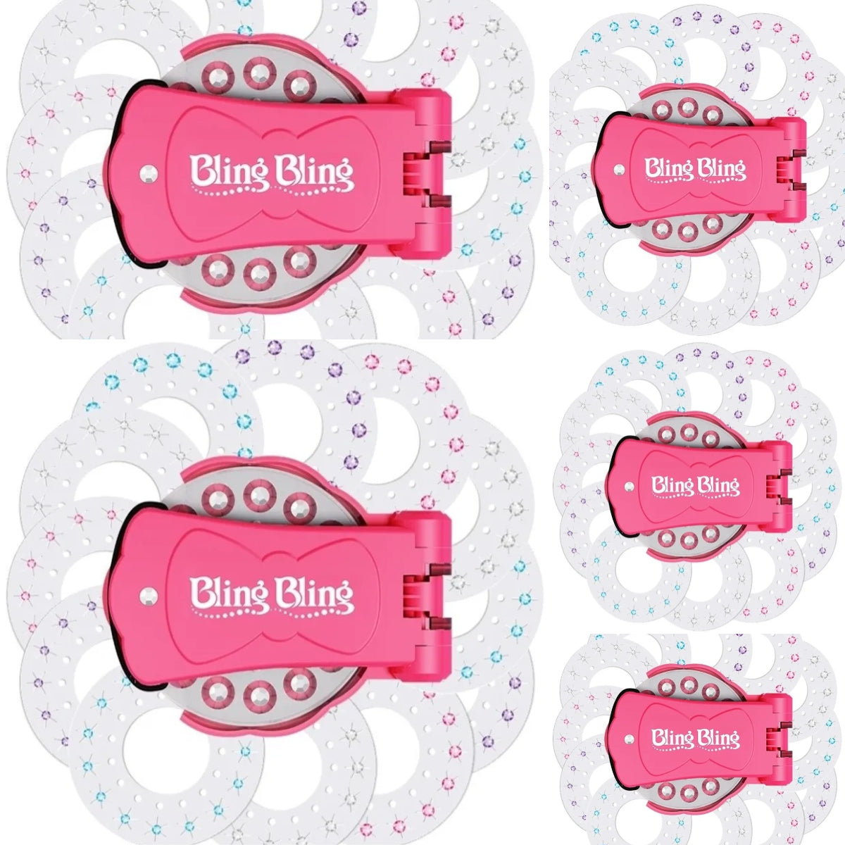 Gemstone Hair Styling Kit: Glitter Diamond Tools + 180 Colorful Gems, No Heat Required