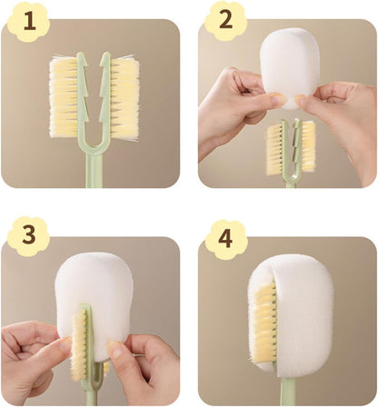 Multifunctional Cup Tool for Washing and Drying Kitchen Use Bottle Cup Brush Efficient