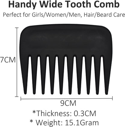 Professional Streaker Anti-Static Wide Tooth Detangling Comb - Handle  for Men Women Curly Wavy Hair