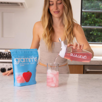 Clear Protein Powder 20G Protein for Women & Men | Grass-Fed Whey Isolate, Zero Sugar, Zero Lactose, Non-Bloating, Non-GMO (18 Servings) (Strawberry Acai)