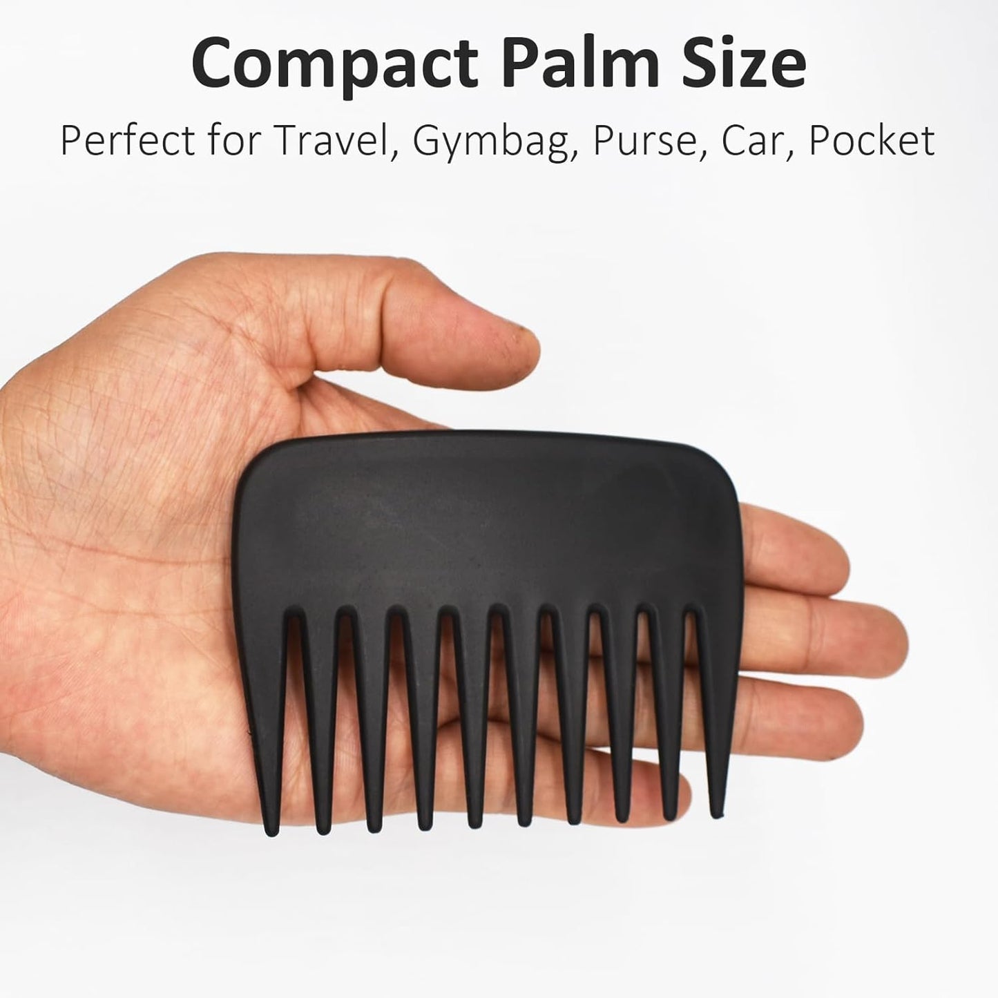 Professional Streaker Anti-Static Wide Tooth Detangling Comb - Handle  for Men Women Curly Wavy Hair