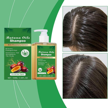 Batana Oil Shampoo Organic Nourishing, Volumizing and Hair Growth Formula – Reduces Hair Loss, 100ML