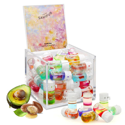 40 Pcs Hair Oil Perfume - Essence Oil & Hair Perfume 2 in 1 for Frizz Dry Damaged.Long Lasting Scented, 1.83 fl oz