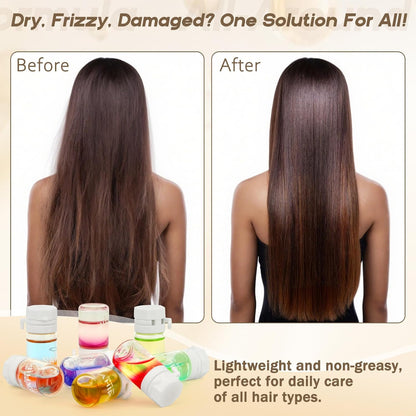 40 Pcs Hair Oil Perfume - Essence Oil & Hair Perfume 2 in 1 for Frizz Dry Damaged.Long Lasting Scented, 1.83 fl oz
