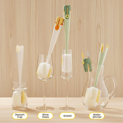 Multifunctional Cup Tool for Washing and Drying Kitchen Use Bottle Cup Brush Efficient