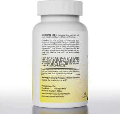 Candida Cleanse - Gut & Colon Support (60 Capsules) - for Men & Women - Natural Herbs for Intestinal Detox