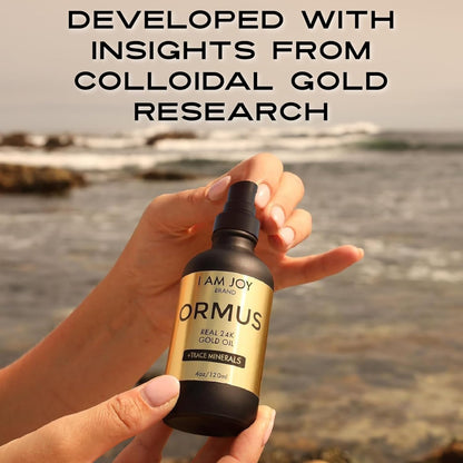 Ormus Gold Oil Monoatomic Intuition, Mental Clarity & Dream Support Rich in Platinum & Iridium Non-Chemical Extraction 4oz