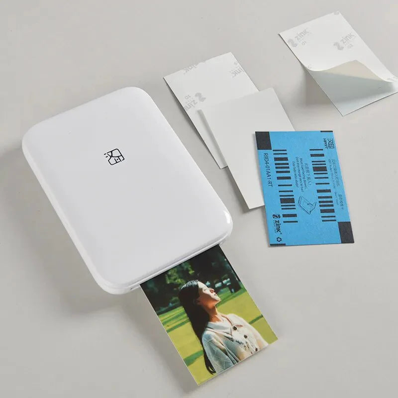 MT53 Color Photo Printer + FREE Pack of 5 Photos Refill