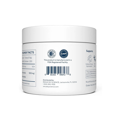 RENUE by Science NMN Powder | 100g Fast Dissolve Powder Supplement | 500mg Nicotinamide Mononucleotide per Serving