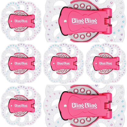 Gemstone Hair Styling Kit: Glitter Diamond Tools + 180 Colorful Gems, No Heat Required