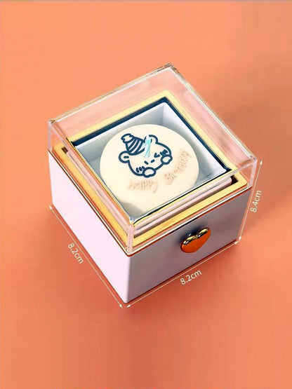 Cute Bear Rotating Gift Box – Surprise Jewelry Case for Special Moments