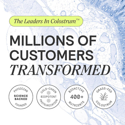 Colostrum™ Powder | Unflavored | Gut Health & Bloating | Skin & Hair | Immunity | Keto, Gluten & Fat-Free | 120 Servings