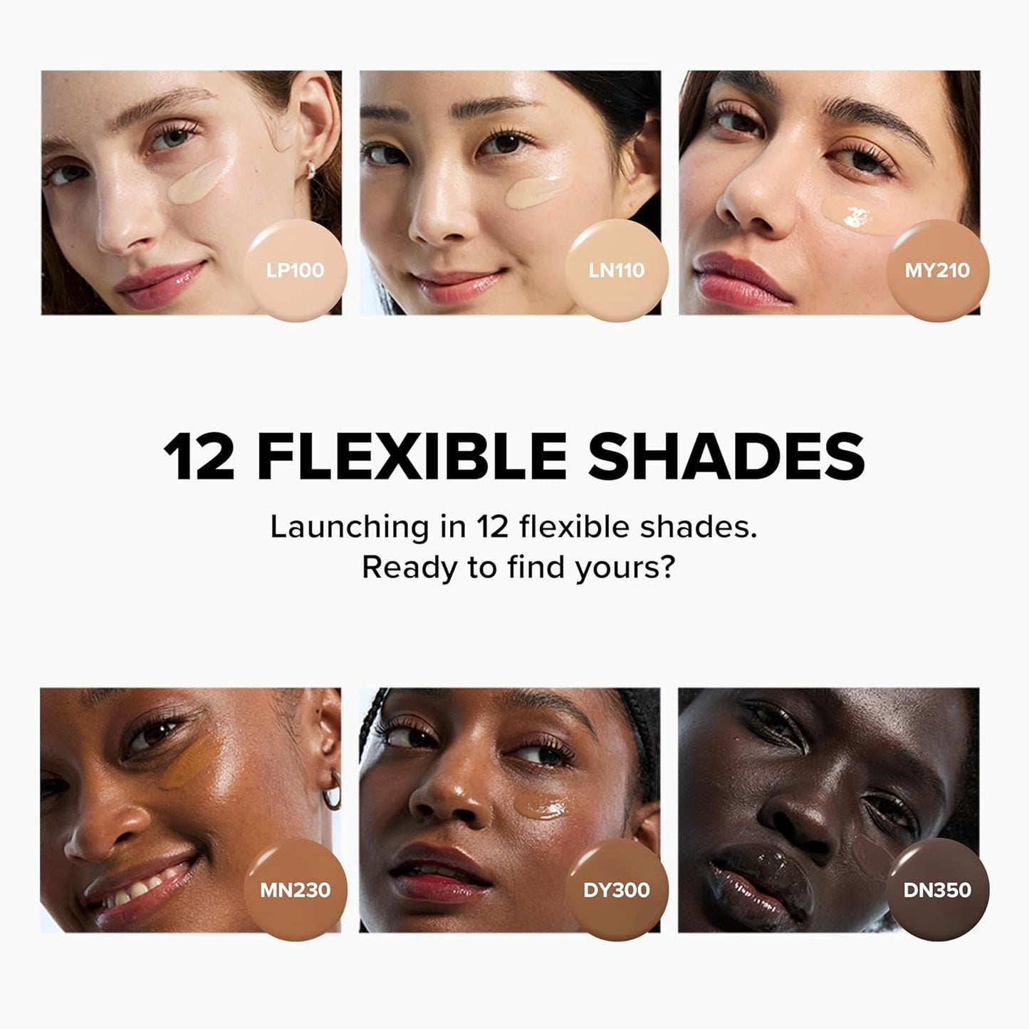 Daily Tinted Fluid Sunscreen 12 Shades for Face Moisturizing Broad Spectrum SPF 40 Korean Skincare 50ml, 1.69 fl.oz