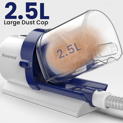 Pet Grooming Vacuum Kit – 2.5L Pet Hair Remover with Clipper & Tools