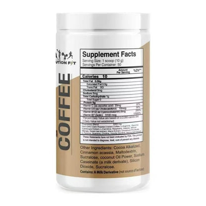 Coffee Cappuccino Flavor Beverage Creamy with L-Carnitine a Dietary Supplement Product